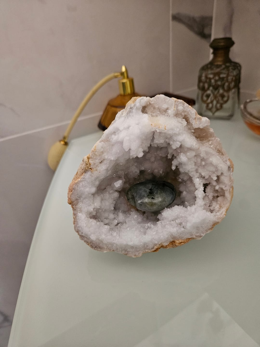 Customer photo review of Géode de quartz