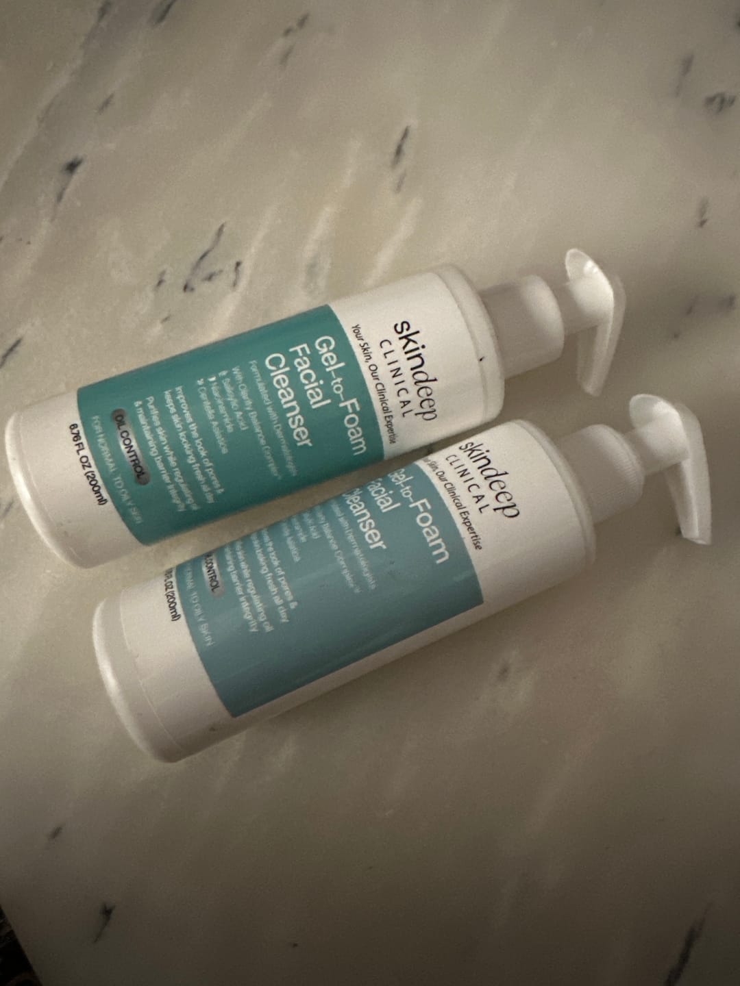Customer photo review of Gel-to-Foam Facial Cleanser