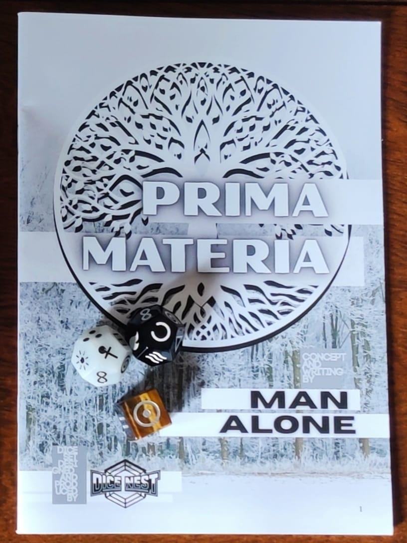 Customer photo review of Prima Materia - an alchemical oracle for solo role-playing, worldbuilding, and creative inquiry
