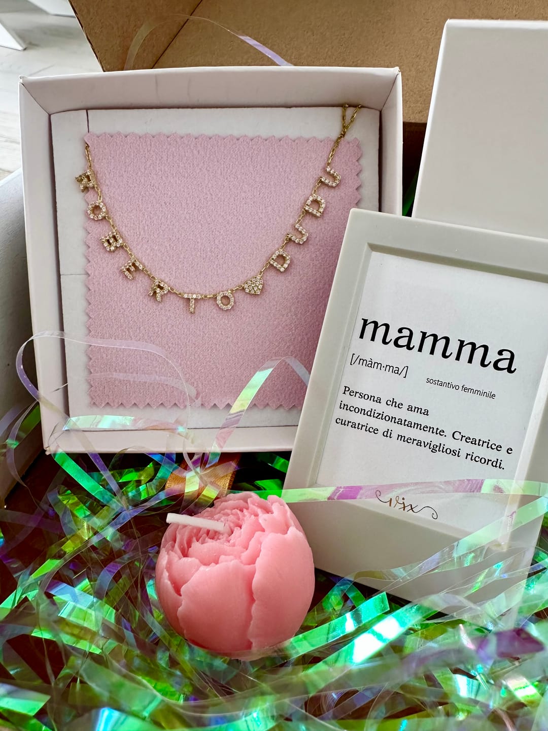 Customer photo review of Collana MINI LETTERS BRIGHT