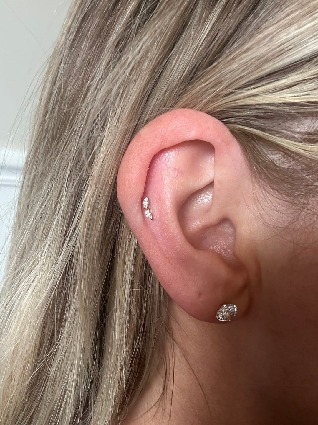 Customer photo review of Gilded leaf flatback Gold