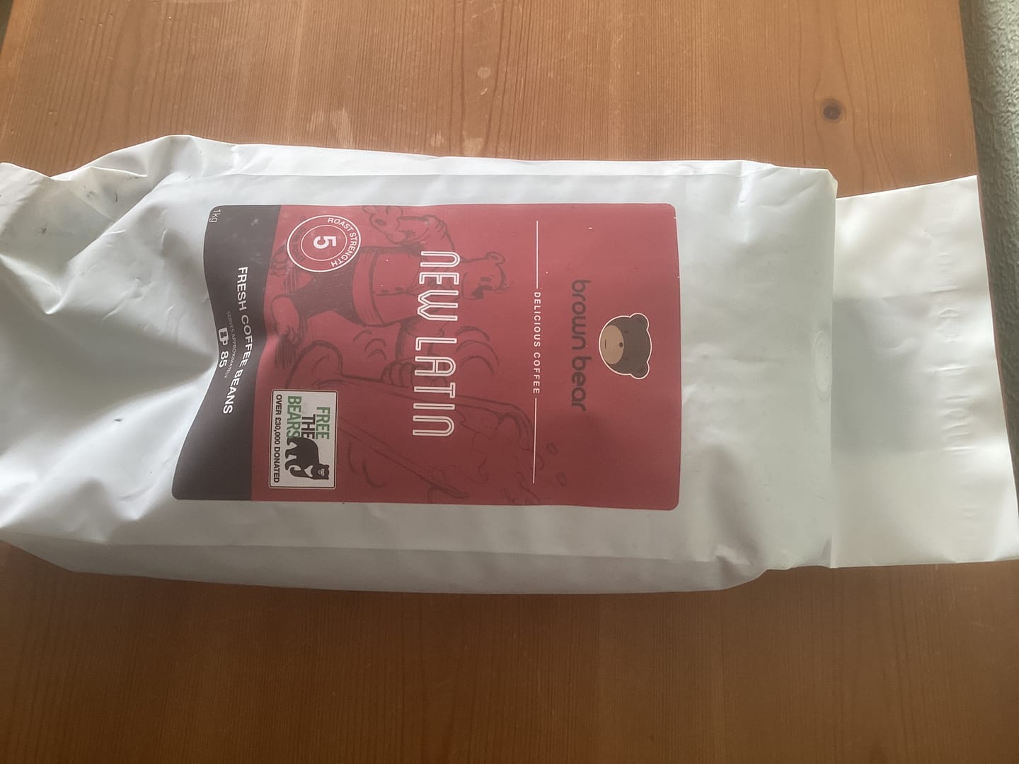 Customer photo review of Strong Dark Roast Coffee - New Latin - Strength 5