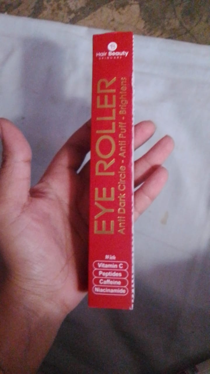 Customer photo review of Eye Roller | Eliminates Dark Circles & Puffy Eyes