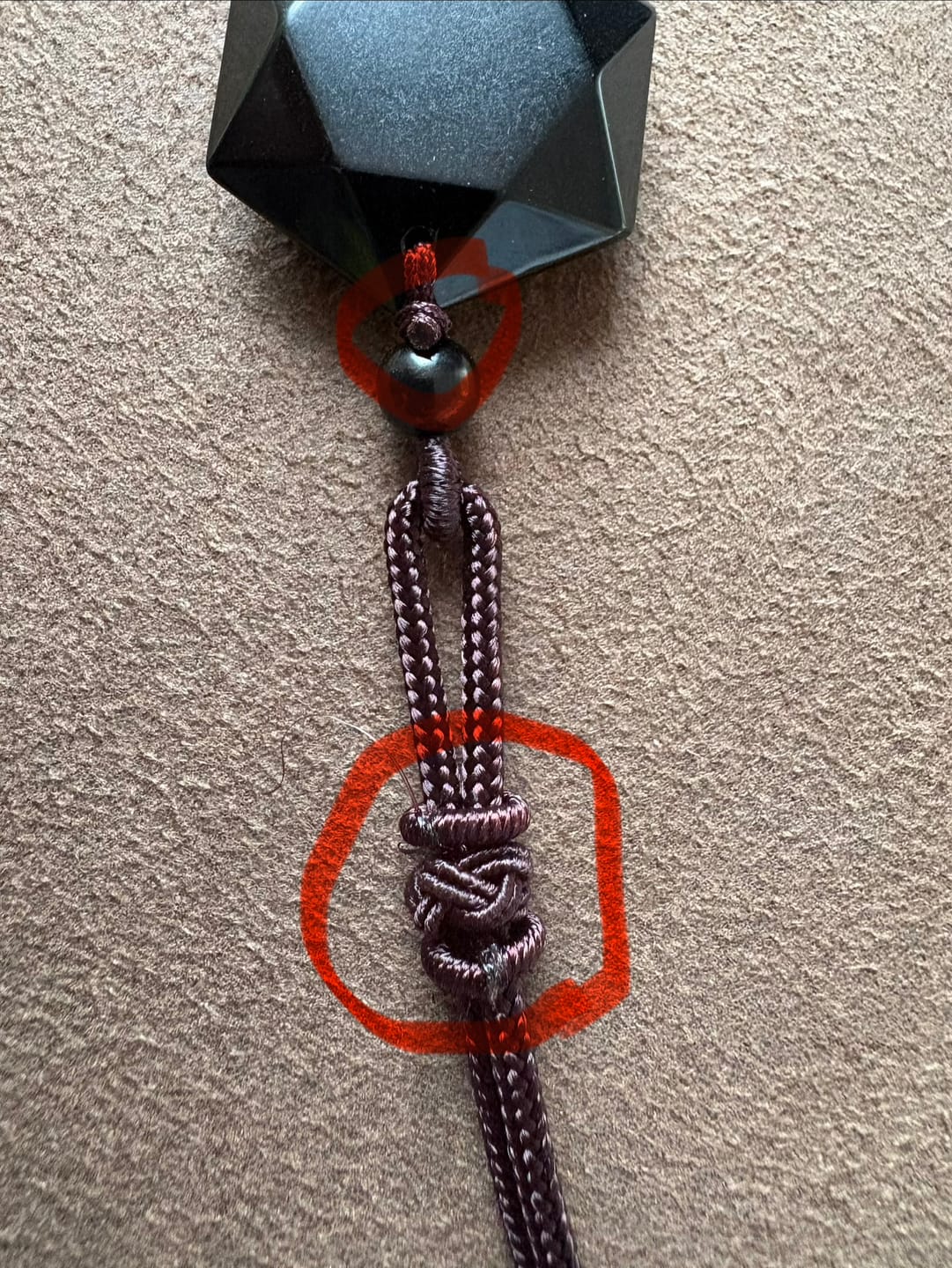 Customer photo review of Obsidian Anti-Negativität Set