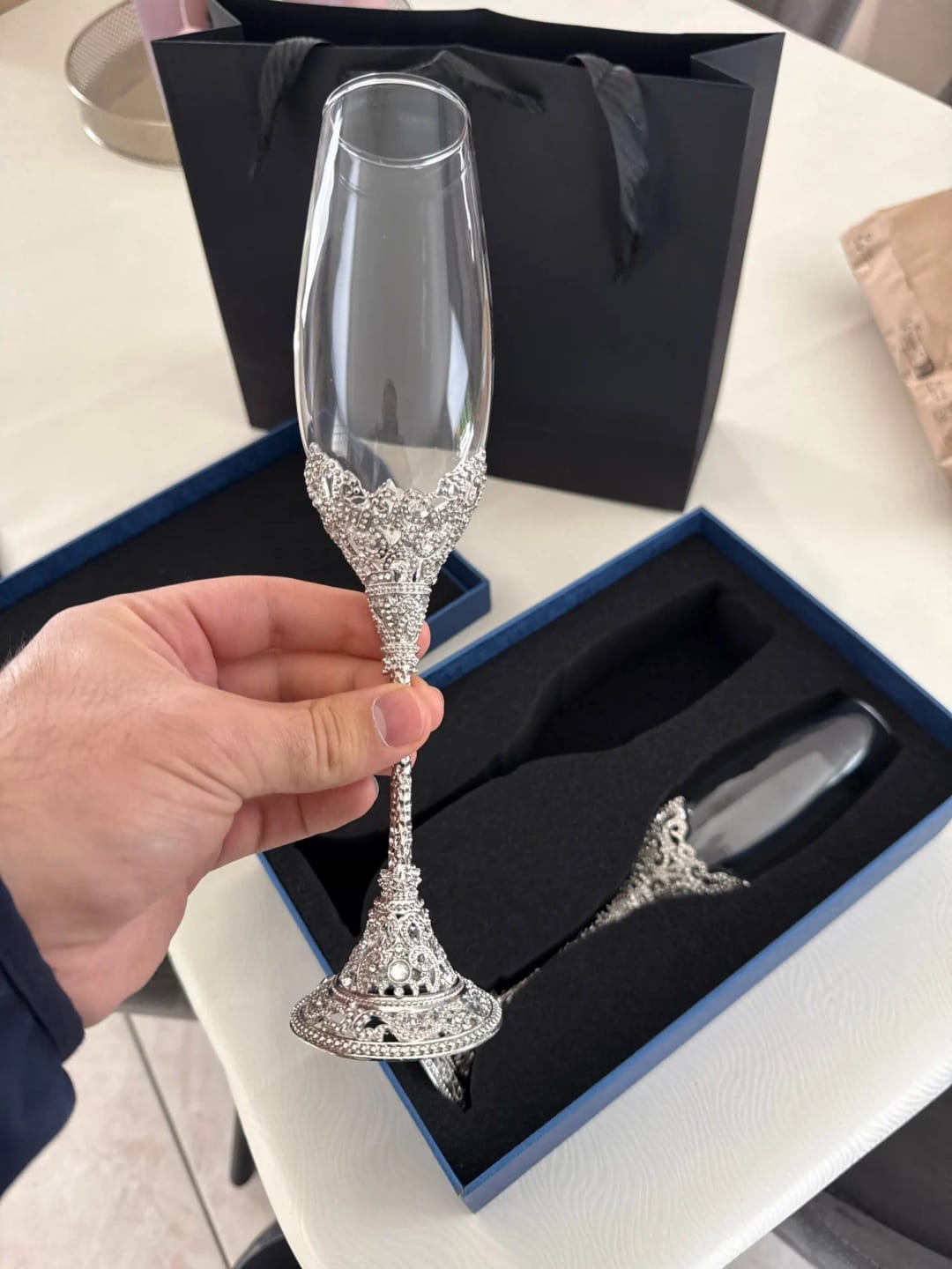 Customer photo review of Cinderella's Champagne Glass