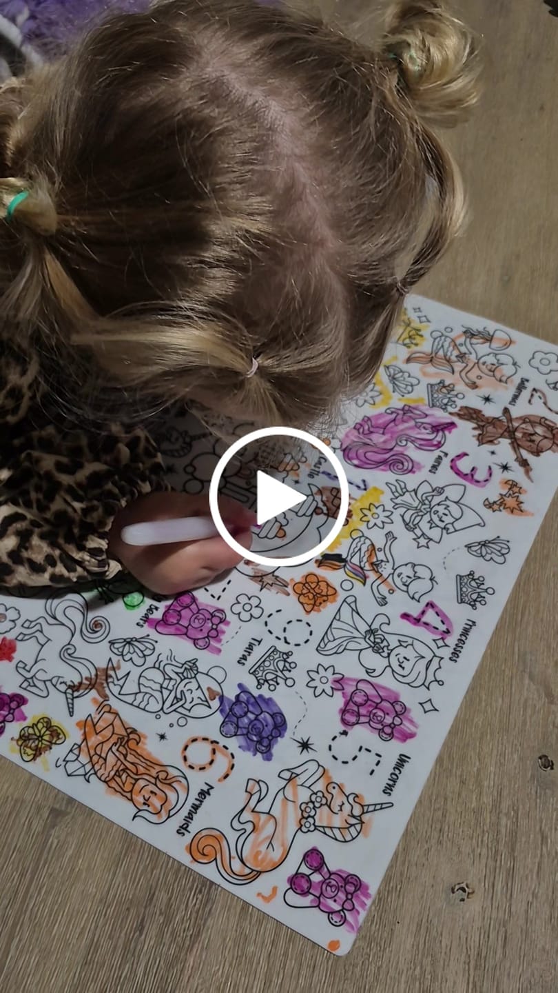 Customer video review of Sugar & Spice Classic Colouring & Doodle Mat