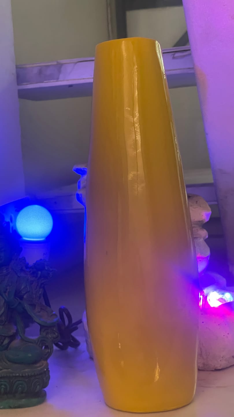 Customer photo review of Yellow Resin Vase Sculpture Vastu Remedy for Financial Stability, and Expenditure Control for SSW Direction Placement in Home, Office and Living Spaces | 8 x 37 cm | 600 gm