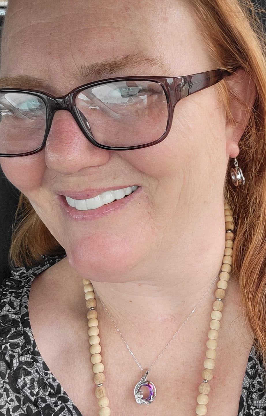 Customer photo review of Phoenix Crystal Necklace | 925 Sterling Silver
