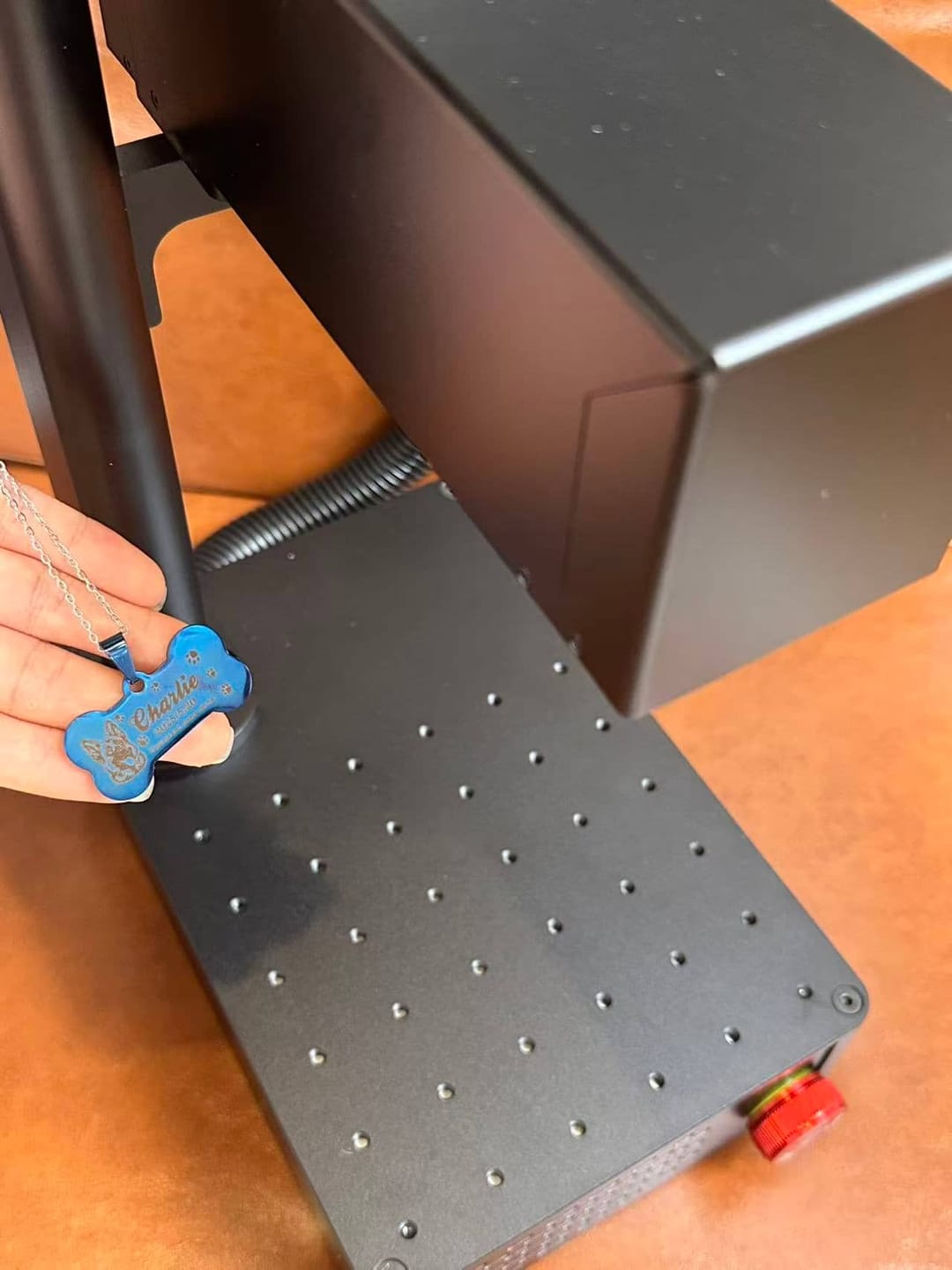 Customer photo review of Carverall Z15 5W Fiber Laser Engraver | Mini & Desktop