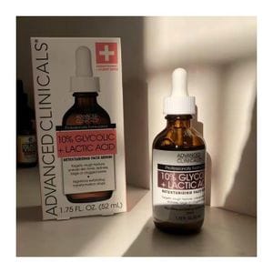 Customer photo review of Advanced Clinicals Glycolic Acid Serum – Smoothing AHA Exfoliator 52 ml