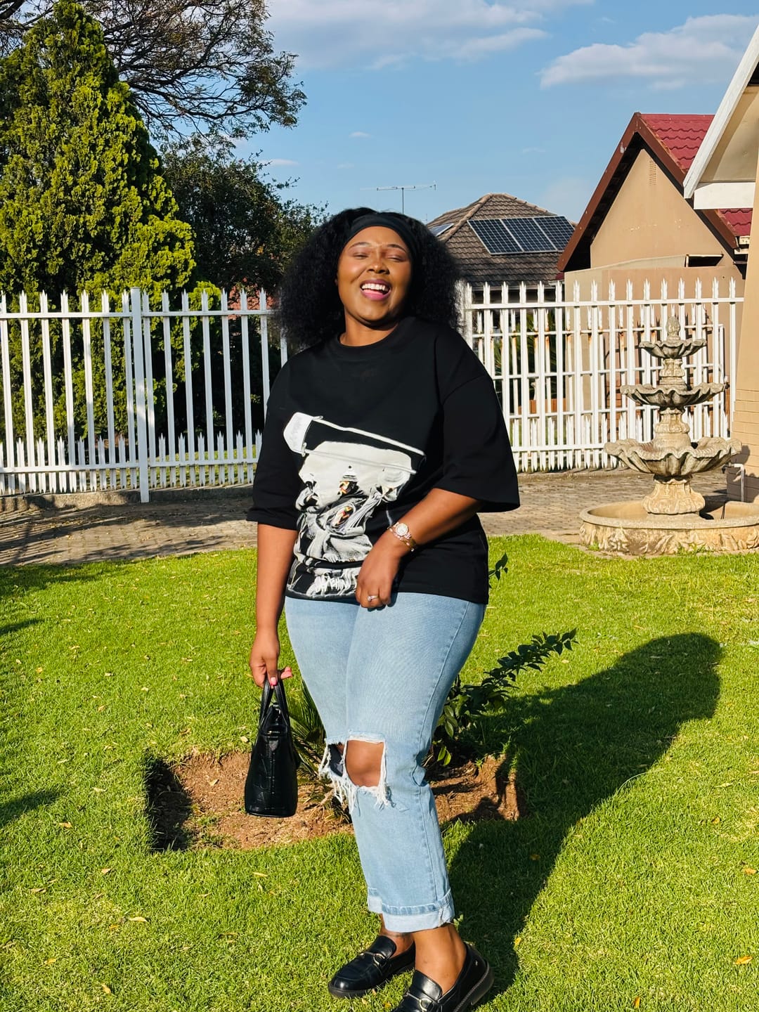 Customer photo review of LUSANDA - Water Wave Brazilian 13x4 Lace Front Wig