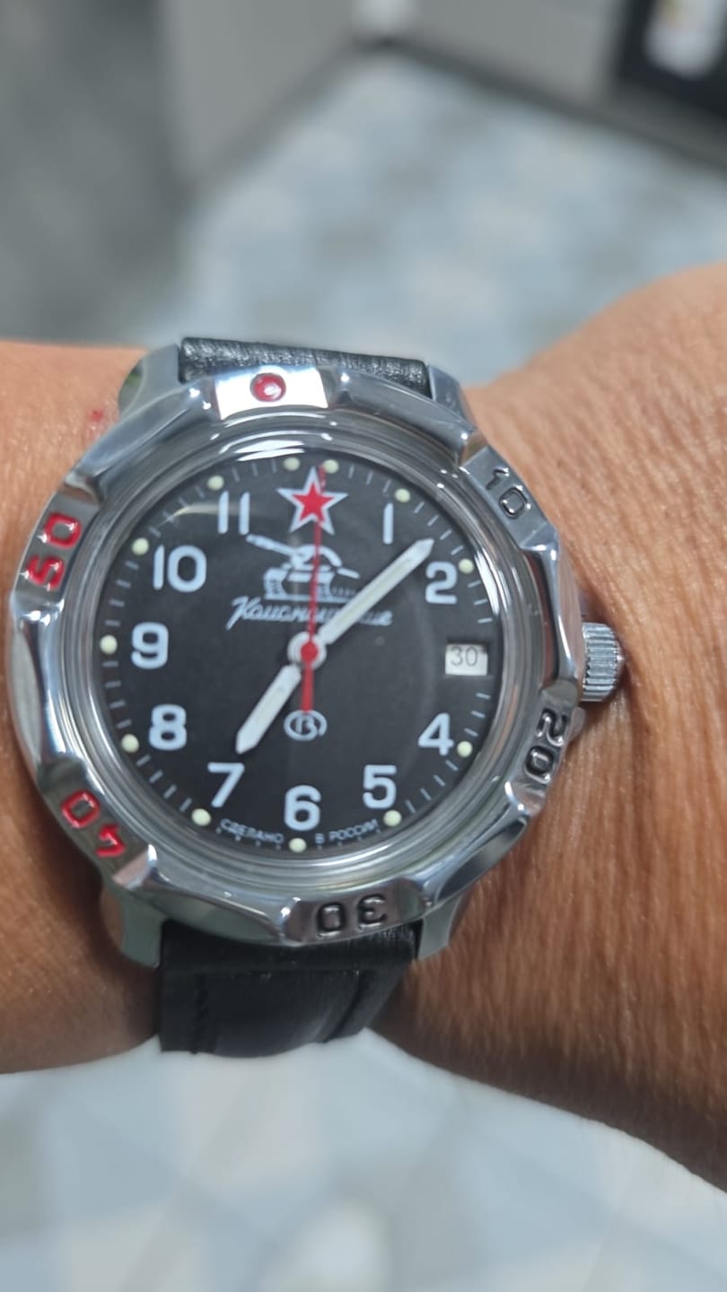 Customer photo review of Reloj Vostok Komandirskie 811306 A Cuerda Made in Russia 40mm [EXCLUSIVO]