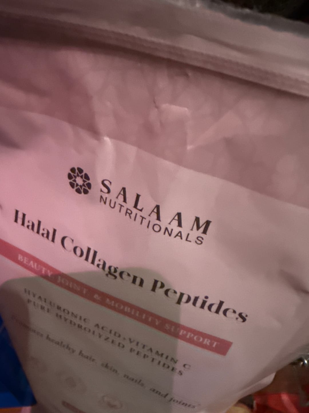 Customer photo review of Pure Halal Collagen Hydrolyzed Peptides Type 1 & 3 Powder - With Vitamin C & Hyaluronic Acid | Salaam Nutritionals