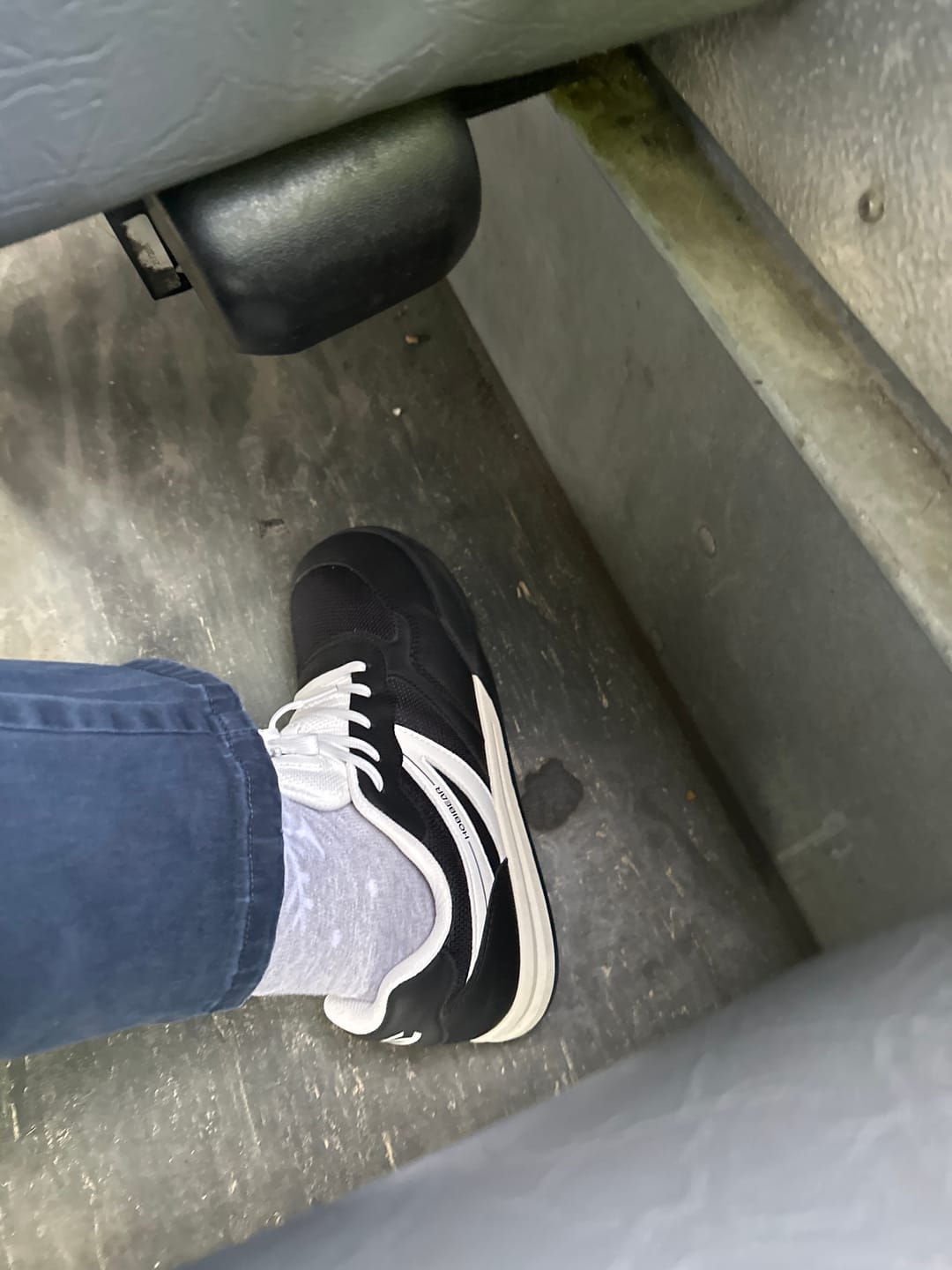 Customer photo review of Heather - Wide Toe Sneakers