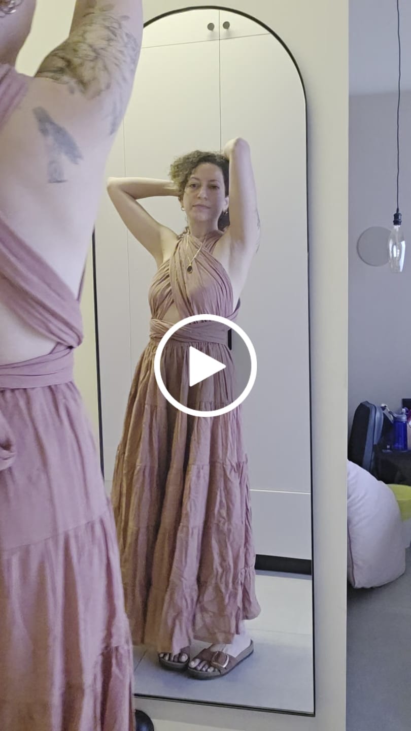 Customer video review of Amara Bohemian Maxi Dress Sandstone