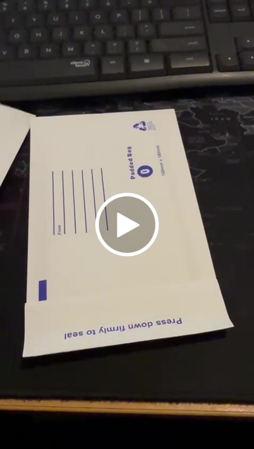 Customer video review of BubblePRO Bubble Mailer 00 100mm x 180mm White