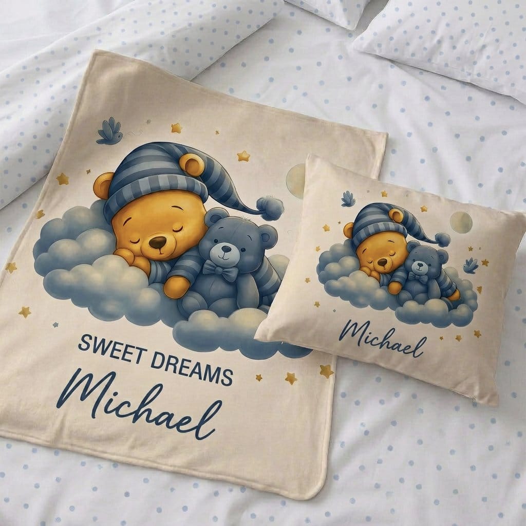 Customer photo review of Little Dreamer - Custom Name Baby Blanket