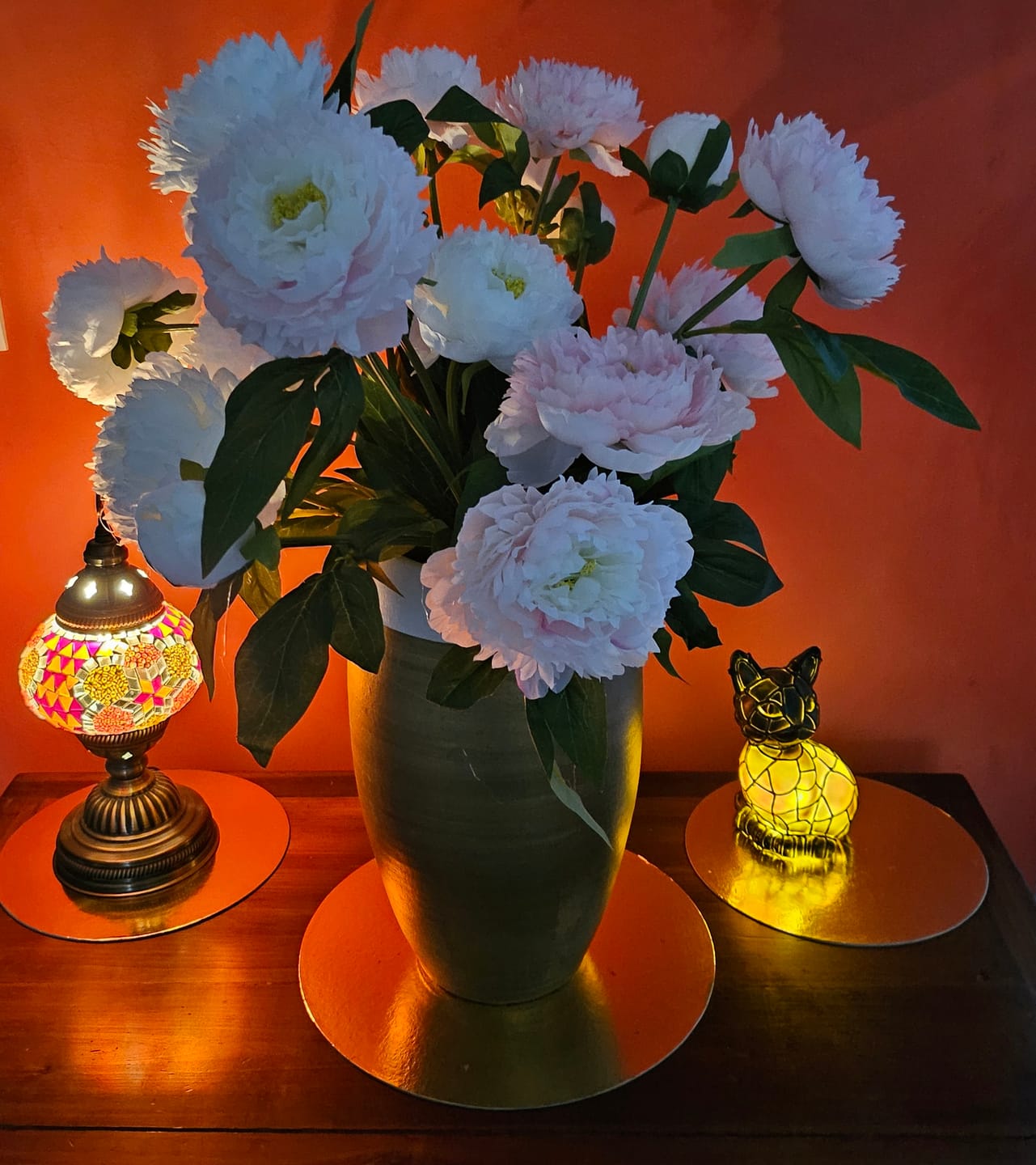 Customer photo review of Pivoines - Mélange (6 tiges / 18 têtes de fleurs)