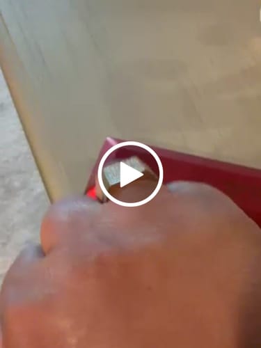 Customer video review of 14 K square CZ Ring JTJ™