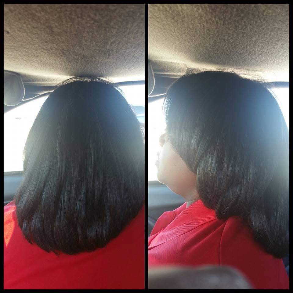 Customer photo review of Herbal Follicle Stimulator Oil - Scalp & Hair Strengthening