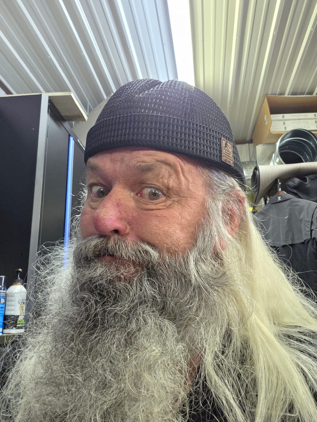 Customer photo review of Men’s Breathable Brimless Docker Hat – Lightweight Mesh Skull Cap for Summer Outdoor Wear
