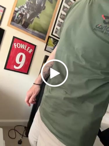 Customer video review of Carl Cox Motorsport Green BPM x RPM Tee