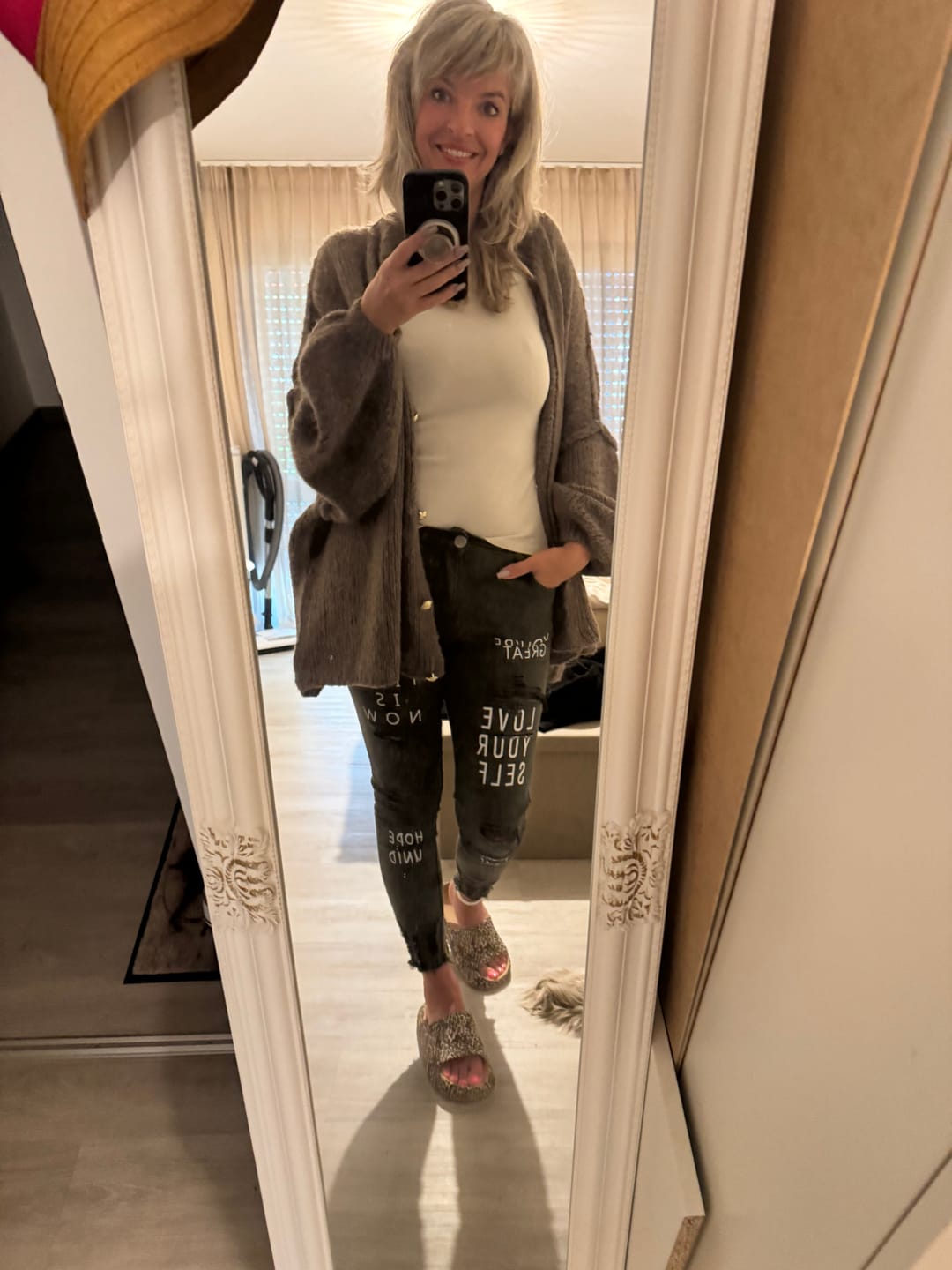 Customer photo review of Oversized Cardigan "CozyGlam"