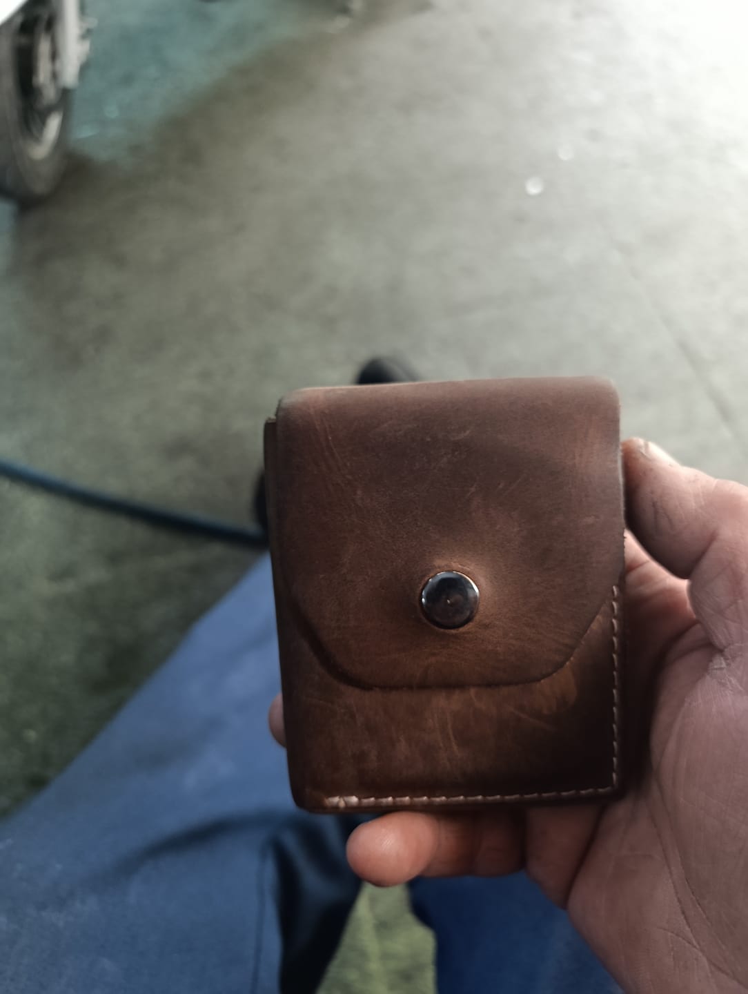 Customer photo review of Arvenzo - El Yapımı Hakiki Deri Erkek Cüzdanı