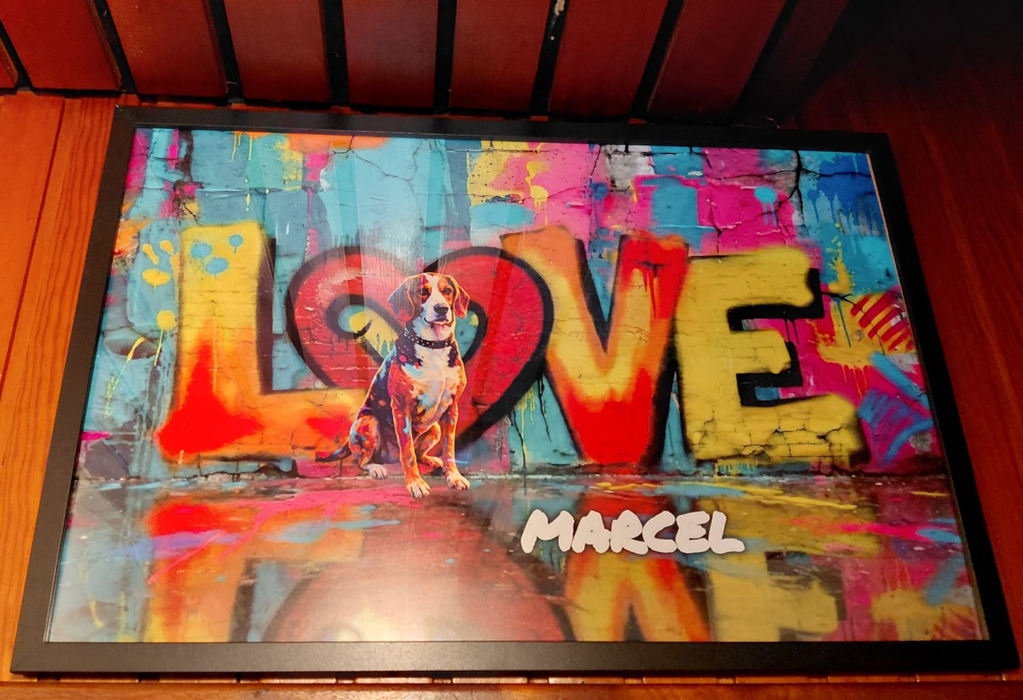 Customer photo review of Streetart - Gepersonaliseerde poster
