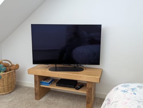 Customer photo review of Saltburn Rustic TV Stand