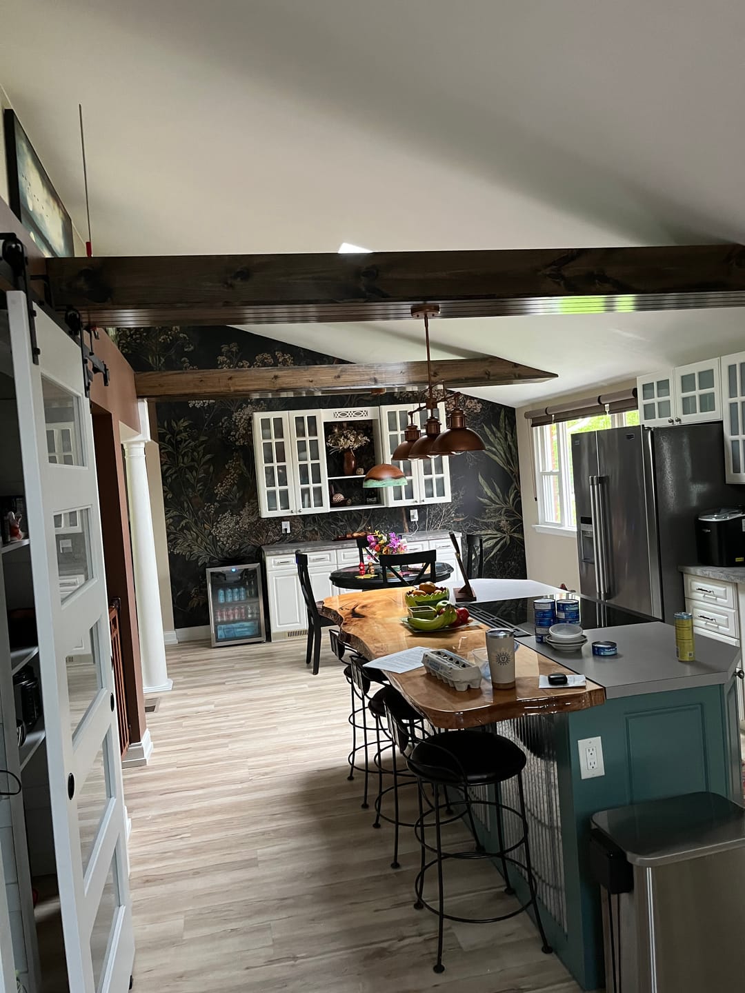 Customer photo review of Modern Farmhouse 3-light Island Pot Lid Dome Pendant