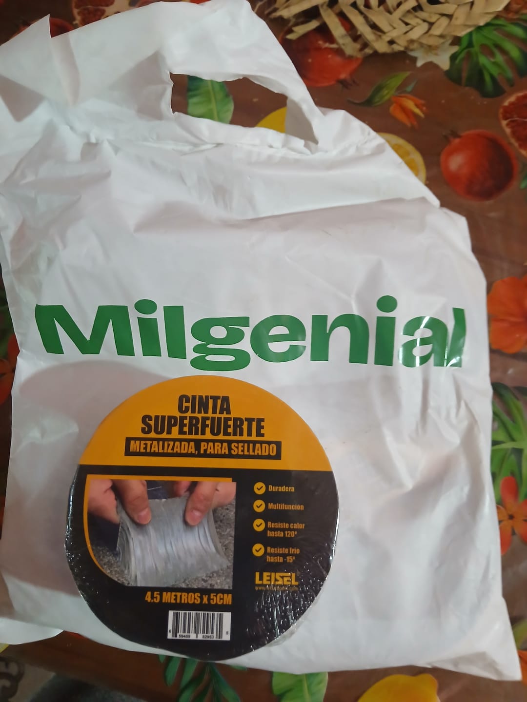 Customer photo review of Cinta Super Fuerte Metalizada para Sellado | Leisel