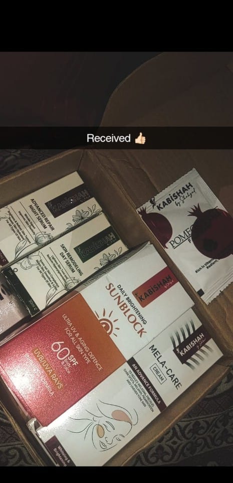 Customer photo review of LuminaGuard Daily Brightening Sunblock Double Pack Bundle.