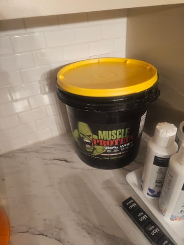 Customer photo review of Whey Protein Powder Bucket