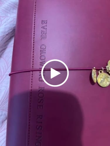 Customer video review of Refillable Folio - SALTY PLUM TRIFOLD