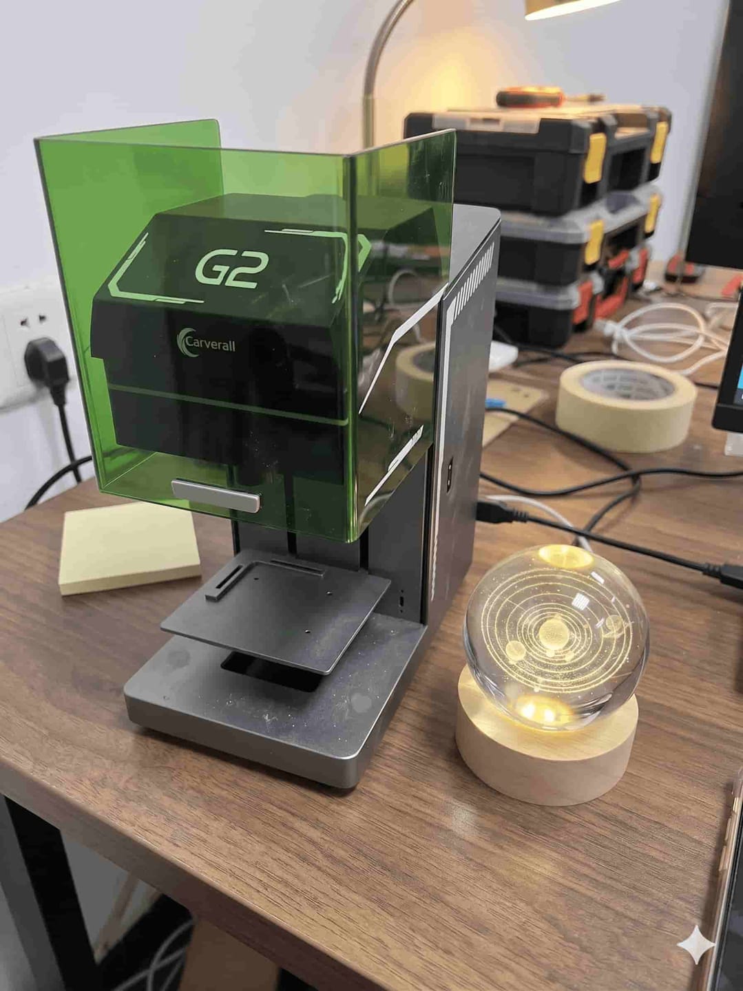 Customer photo review of Carverall G2 UV Laser Engraving Machine