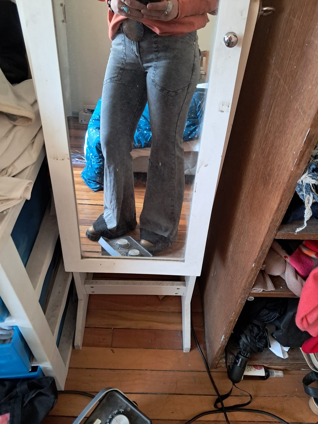 Customer photo review of JEANS FLARE RITA gris gravillado
