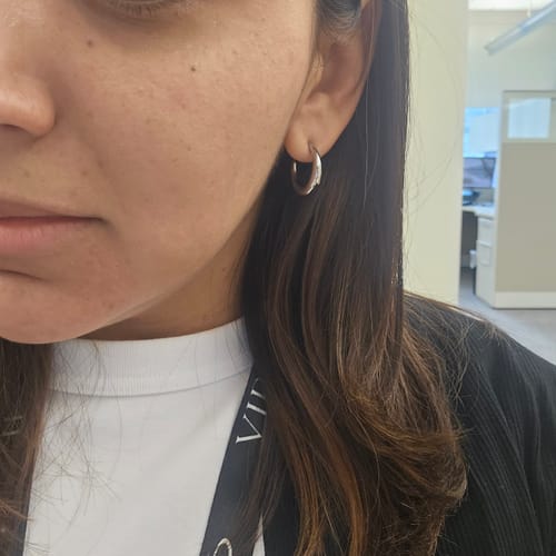 Customer photo review of Par Arracada Media Luna 20 mm