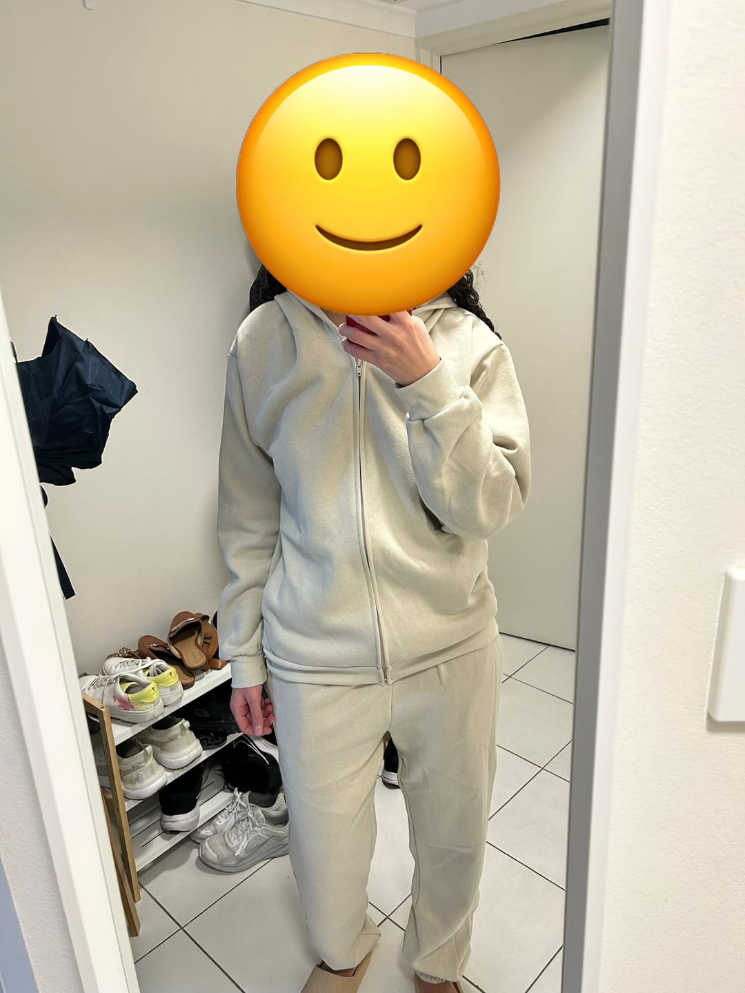 Customer photo review of Pullover Hoodie Tracksuit - Bone