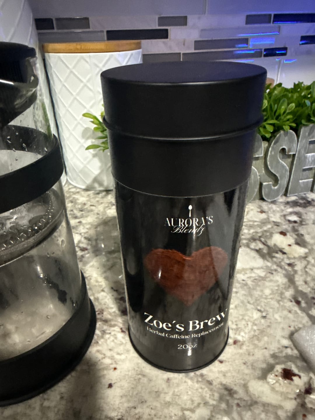 Customer photo review of Zoe's Brew-  Herbal Caffeine Replacement