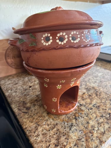 Customer photo review of Mexican Clay Chafing Dish 1pc - Bracero Anafre Barro
