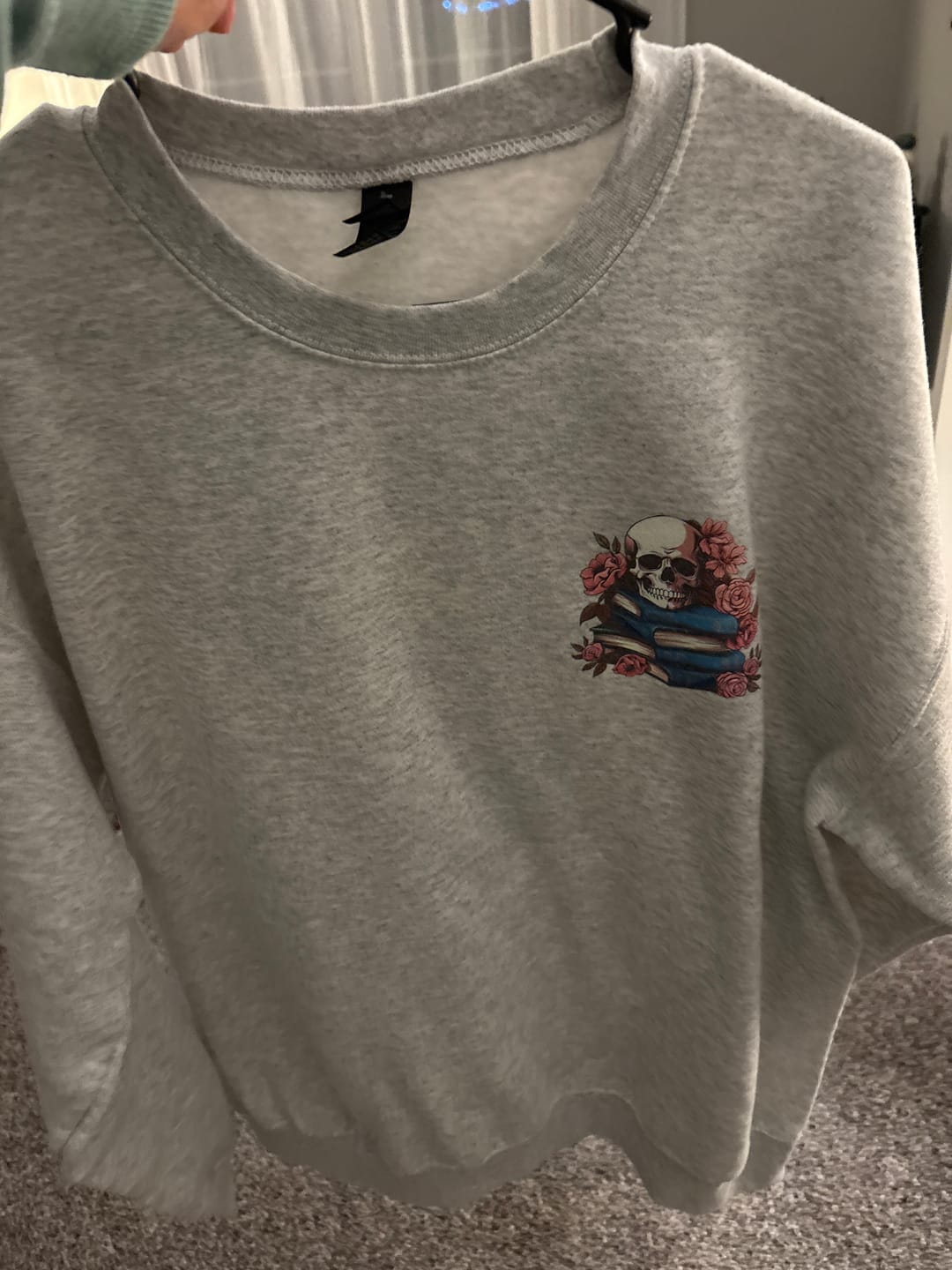 Customer photo review of Romantasy Music Fest Sweatshirt | Book Trope Pullover