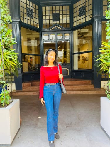 Customer photo review of True Love Off Shoulder Top