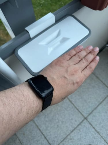 Customer photo review of Hanging Trash Bag Holder