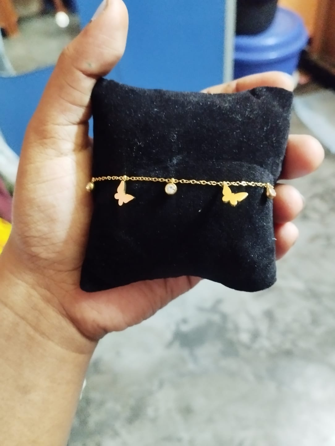 Customer photo review of Auroral Dance Gold Bracelet