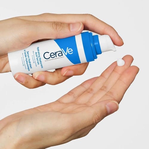 Customer photo review of CeraVe Hydrating Hyaluronic Acid Face Serum – Moisturizing Facial Serum 30ml