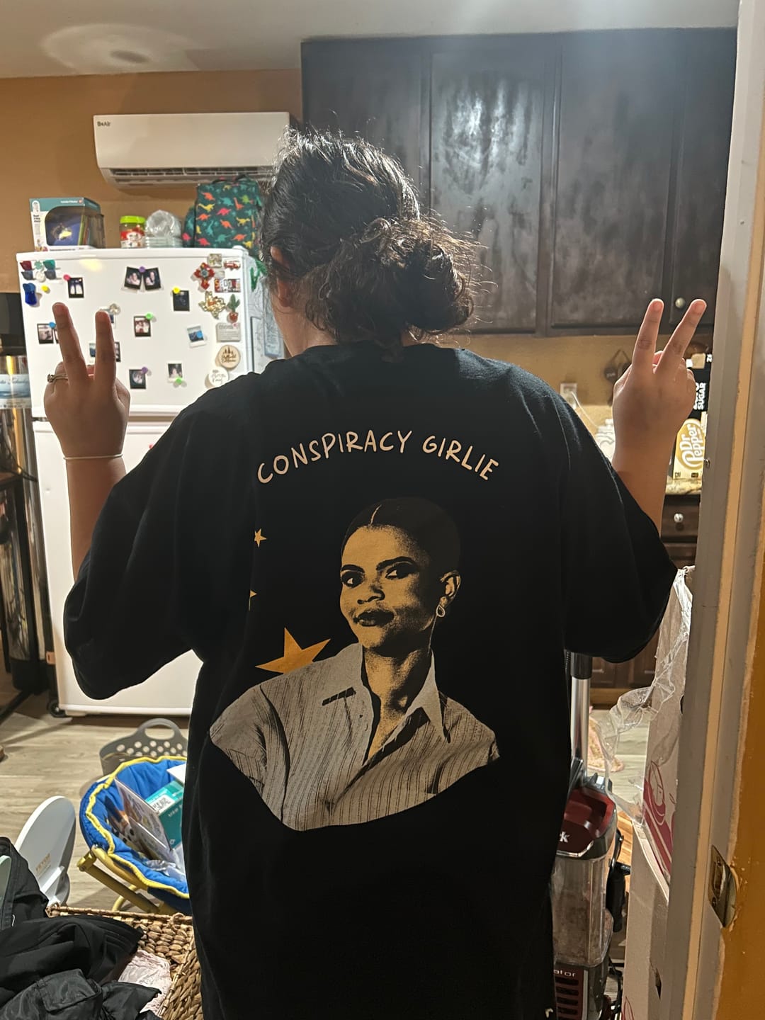 Customer photo review of Conspiracy Girlie T-Shirt