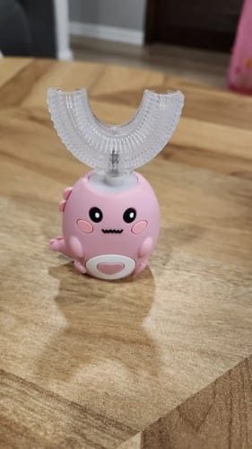 Customer photo review of DinoSmile Kinderzahnbürste