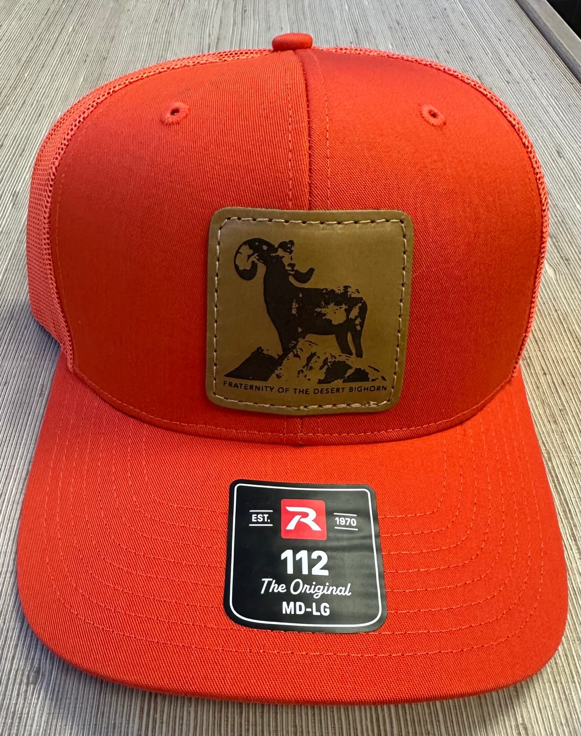 Customer photo review of Richardson 112 Custom Leather Patch Hat