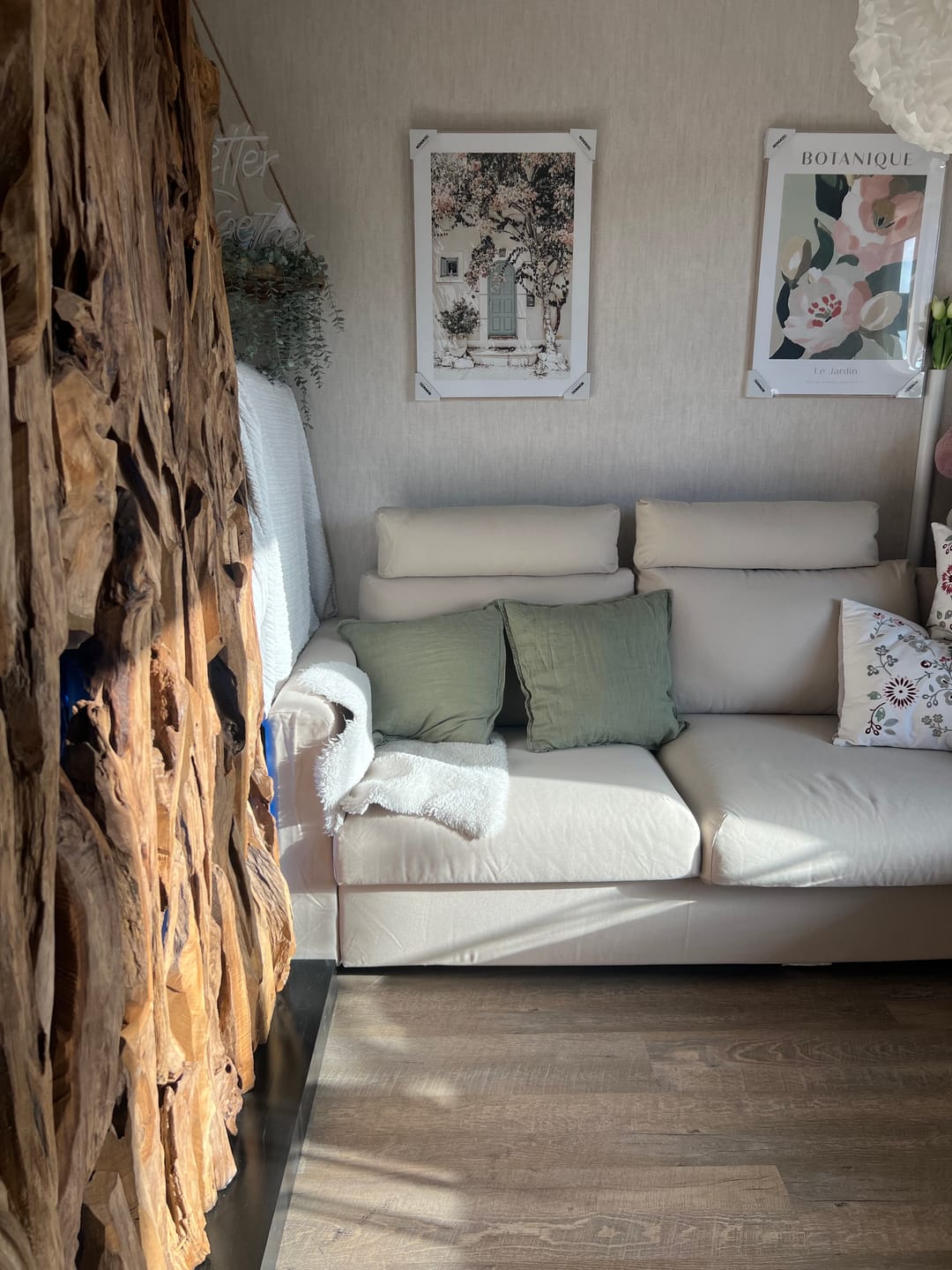 Customer photo review of BELMIRO Design Holz Raumteiler Breite +-130 cm